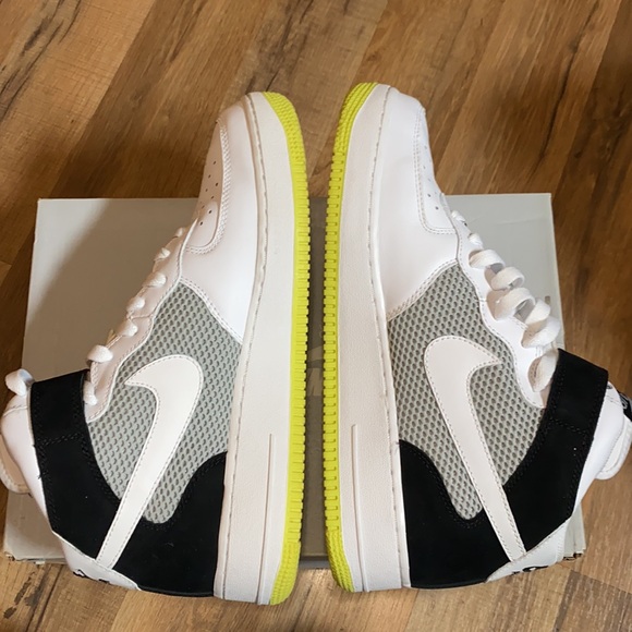 2008 Nike Air Force 1 mid volt yellow white - Picture 7 of 11